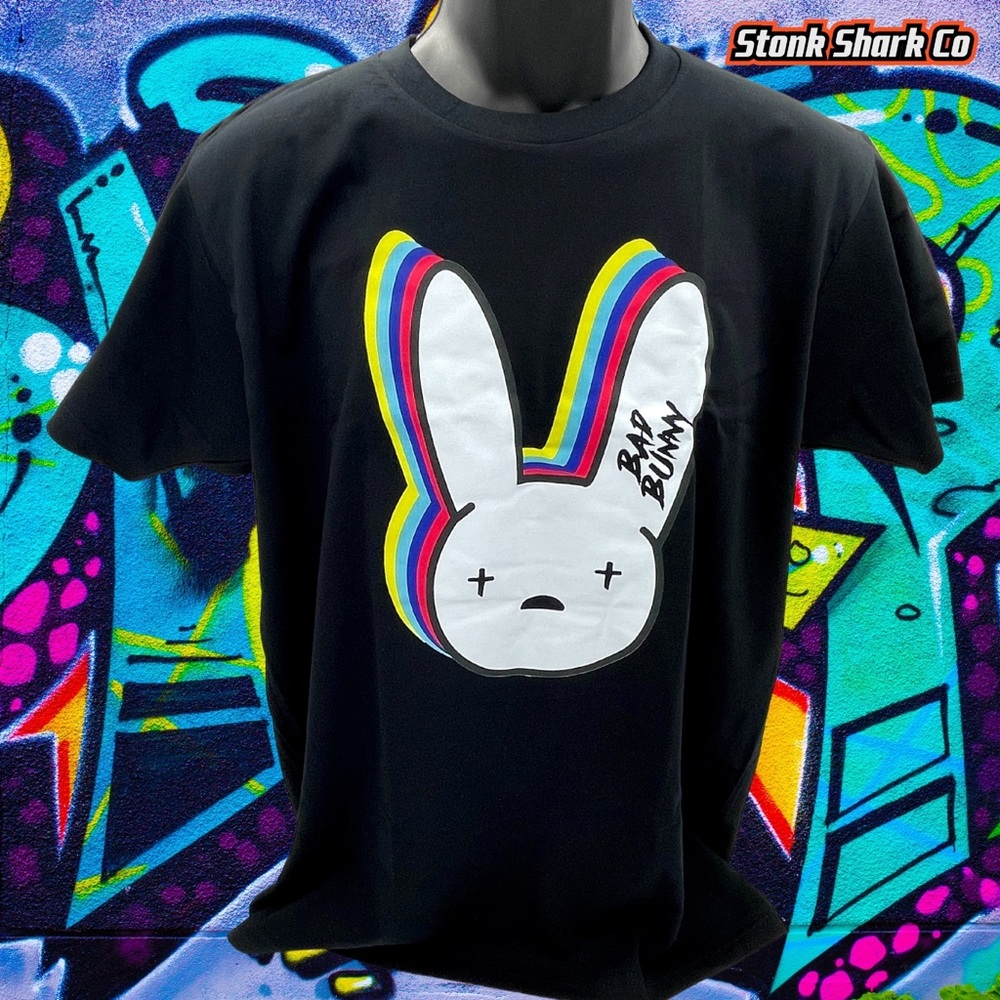 Bad Bunny Logo Black Tee